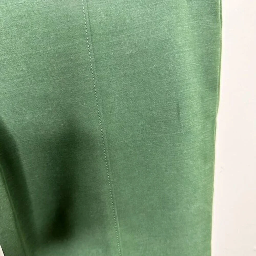 Tory Burch Dark Green Trouser Pants Sz 4 Skinny Fit‎ Mid Rise Work Wear